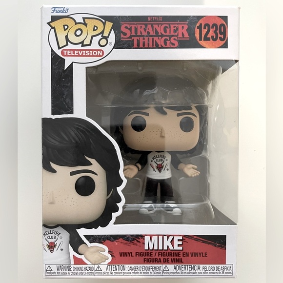 Funko POP! TV MIKE #1239 Stranger Things Season 4 Vinyl Figure - Picture 1 of 5